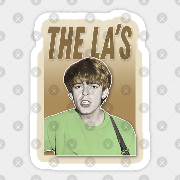 Lee Mavers/The La's Retro 90s Style Design Sticker by DankFutura